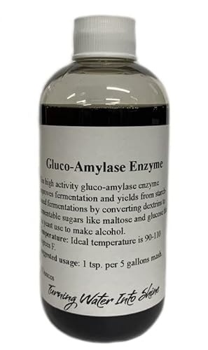 North Georgia Still Company Liquid Gluco-Amylase Enzyme, 8 Ounce Bottle #TOP22