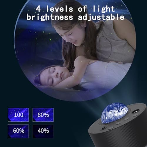 Lampada proiettore Galaxy, con altoparlante Bluetooth RGB con telecomando, luce notturna portatile USB per decorare la casa e l'atmosfera della stanza degli adulti