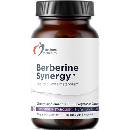 Designs for Health Berberine Synergy - Berberine HCL 400mg + Alpha Lipoic Acid (ALA) for Metabolism Heart Health + Liver Support - Vegan Non-GMO Supplement (60 Capsules)