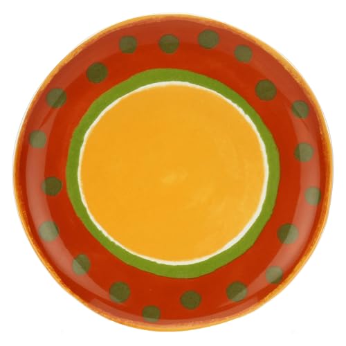 ROSE & TULIPANI MILANO Rose & TULIPANI-Juego de 6 Platos Llanos Cottage, Porcelana, Multicolor