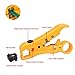 Universal Coaxial Cable Stripper Cutter Stripping Tool for Flat/Round UTP Cat5 Cat6 Coax RG59 /RG6/7/11, 2 Pack