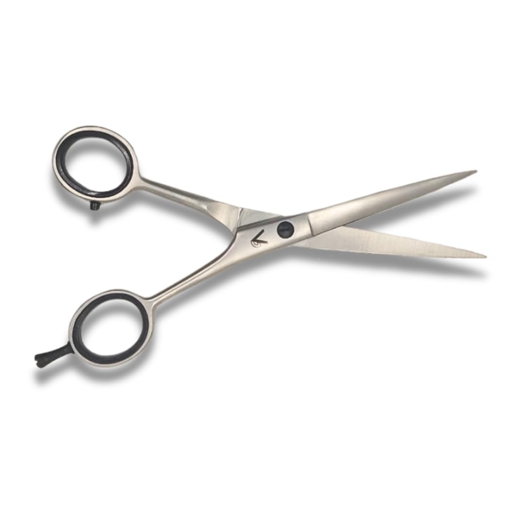 Vida Goods Hair Scissor 6" Professional Hair Cutting Scissors for Salon & Home Use Stainless Steel Barber Shears for Men, Women, Children & Adults (Silver Satin, 6.5 Inches) - Image 2