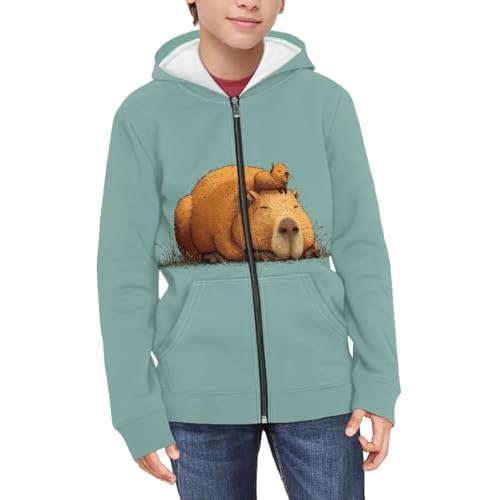 Unisex Kids Zipper Hoodies Boys Zip Up Hooded Sweatshirts Hoody Long Sleeve Hoodie Jacket with Pocket Hooded S-XL4