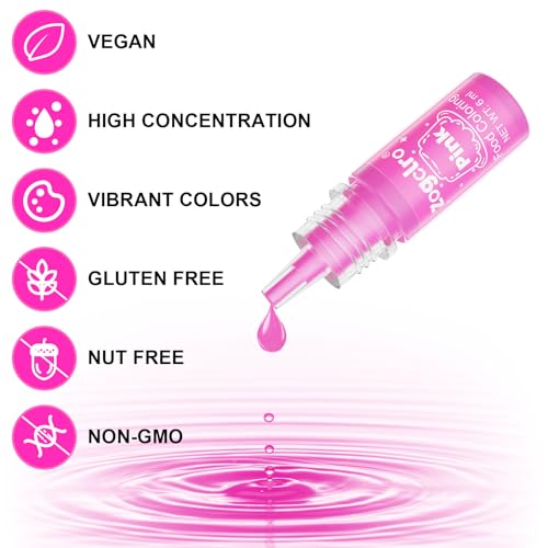 Image of Food Coloring Liquid - 26 Vibrant Colors Food Dye, Tasteless Concentrated Food Coloring for Icing, Cake Decorating, Baking, Fondant, Baking supplies Supplies - 0.25 Fl. oz