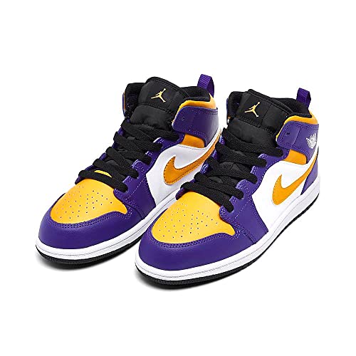 Little Kid's Jordan 1 Mid Dark Concord/Taxi-White-Black (DQ8424 517) - 112