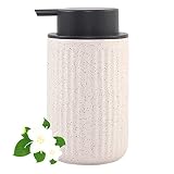 BSDISP Foaming Soap Dispenser - Ceramic Foam Hand Dish Liquid Soap Dispenser for Bathroom, 12 oz ref
