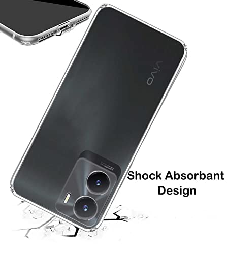 Image of Soft Silicone TPU Back Cover Compatible with Vivo T2x 5G / Y16