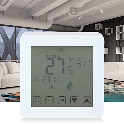 Pantalla LCD Made Montada Termostato de Calefacción Eléctrica Digital Termostato Controlador de Temperatura Ambiente. Hospital. Simple. Iluminar Desde el Fondo. a. Incluso. Pantalla. con. para.
