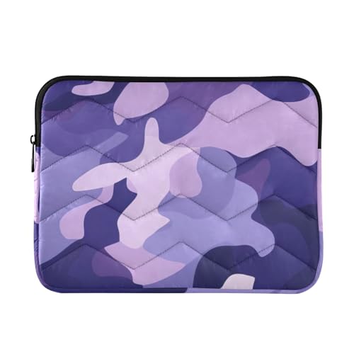 Funda para portátil 13-14 pulgadas camuflaje morado resistente y impermeable