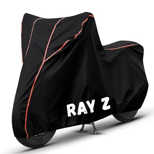 Image of Bike Cover for Ray Z 100% Waterproof, Dustproof & Scratch Resistant| Fully Bottom Elastic UV Resistant Heavy Duty Body Cover | All Weather Outdoor Use