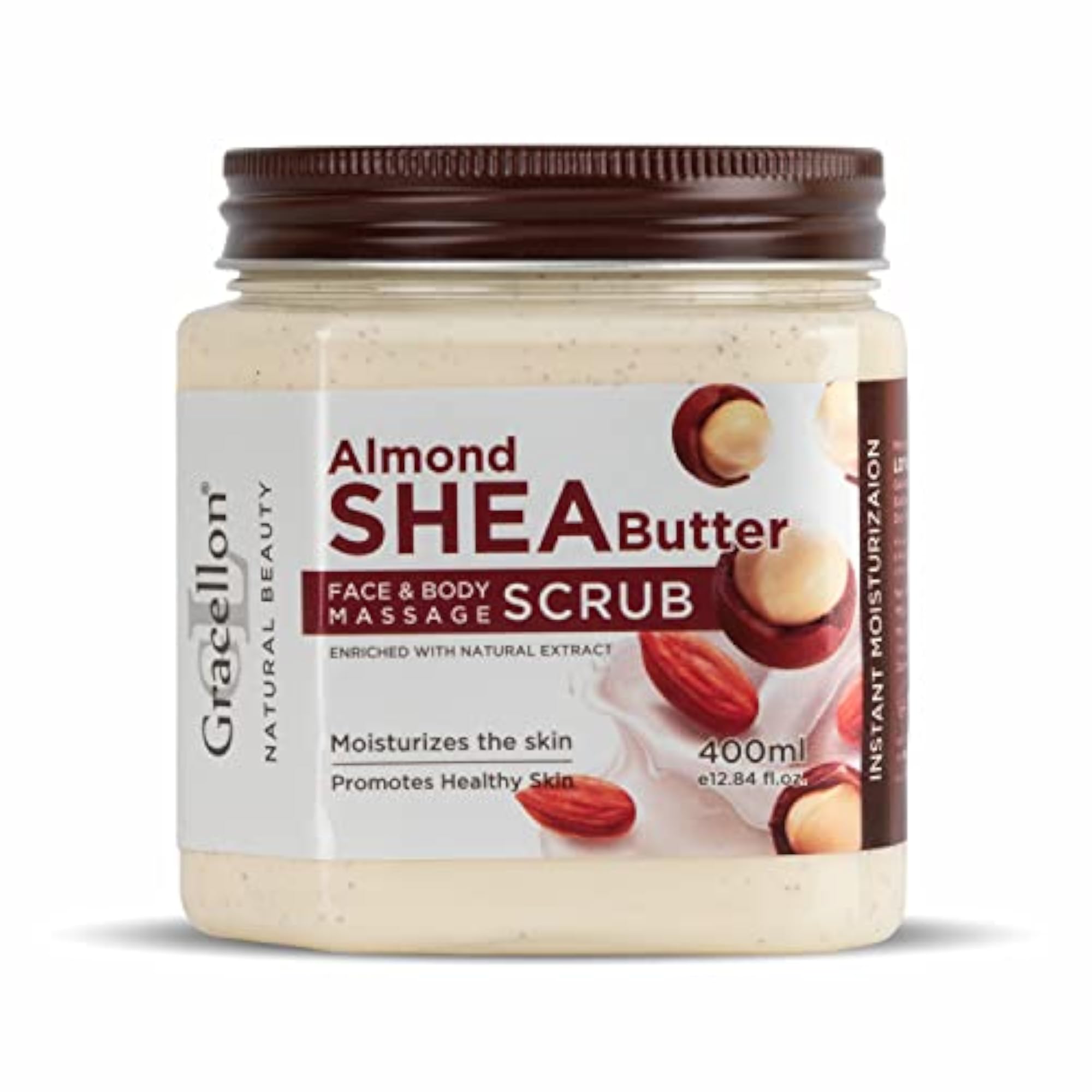 Almond Shea Butter Face & Body Massage Scrub, Moisturizing