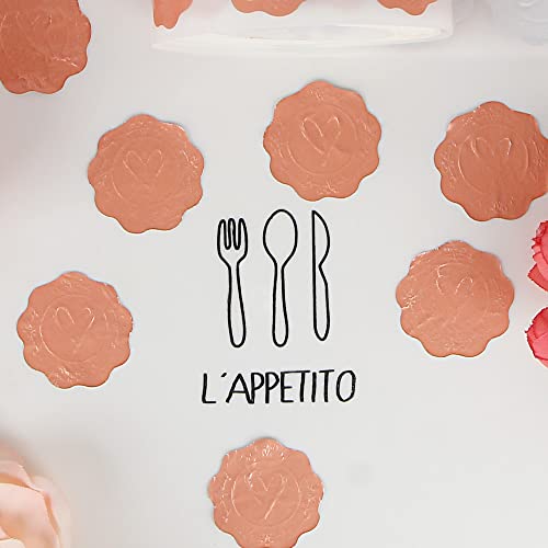 300Pcs Roll Pink Embossed Envelope Seal Stickers Adhesive Seal Heart Stickers Heart Envelopes Wax Seal Stickers Labels For Wedding Invitations Greeting Cards Party Favors Decor #TOP4