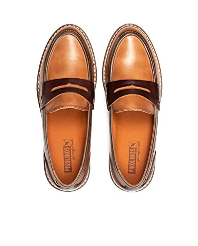 Image of PIKOLINOS Aldaya W8J-3541 Women's Loafers - Premium Calfskin Leather Slip-On - Lightweight Comfort, Removable Insole, Medium & Wide Width Ergonomic Everyday Support