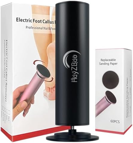 Electric Foot Callus Remover, Adjustable Speed, Electronic Callus Remover Machine With 60 Interchangeable Sandpaper Discs (Black - View #13