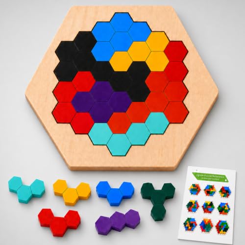 Image of GRAPHENE Wooden Block Puzzle Board Game for Kids Adults 3-10 Years Intelligence Brain Teaser Jigsaw Puzzle Educational Learning Toy Travel Memory Stress Relief Game Gift for Boys & Girls Age