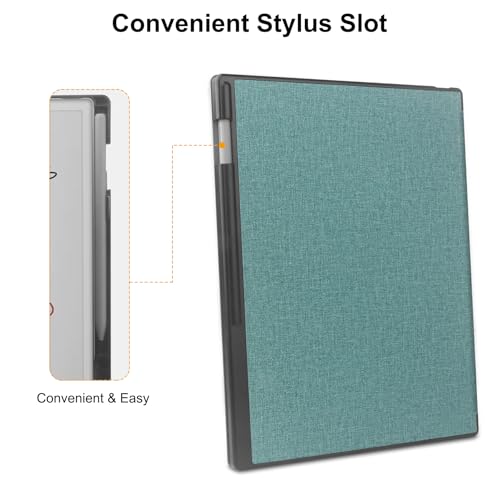HoYiXi Case for reMarkable Paper Pro 11.8” (2024 Released),Lightweight and Hard Back Shell Protective Book Folio Cover, fit reMarkable paper tablet with 11.8” color display,Auto Sleep/Wake,Green