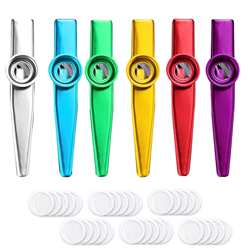 Kazoo, FainFun 6 Lot Kazoo Métal, Kazoo Métal avec 30 Diaphragmes, Kazoo Instrument pour Enfants et Adultes, Kazoo Pour… - Les Beatles, Paul McCartney, John Lennon, RIngo Starr, George Harrison Kazoo, FainFun 6 Lot Kazoo Métal, Kazoo Métal avec 30 Diaphragmes, Kazoo Instrument pour Enfants et Adultes, Kazoo Pour…