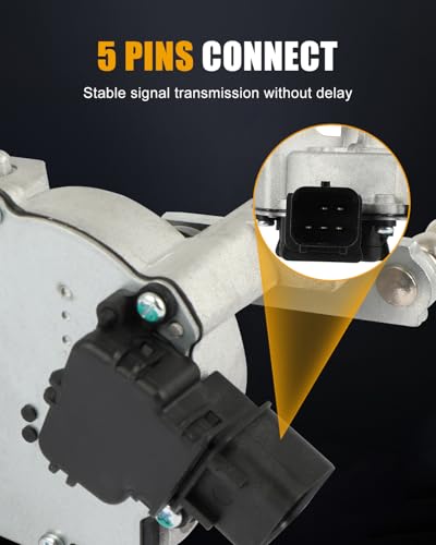 Image of ROADFAR Front Windshield Wiper Motor Replacement for 2006-2011 for Dodge for Attitude,2006-2011 for Hyundai for Accent,2006-2011 for Kia for Rio5 981102M000 Wiper Motor 5 Pins