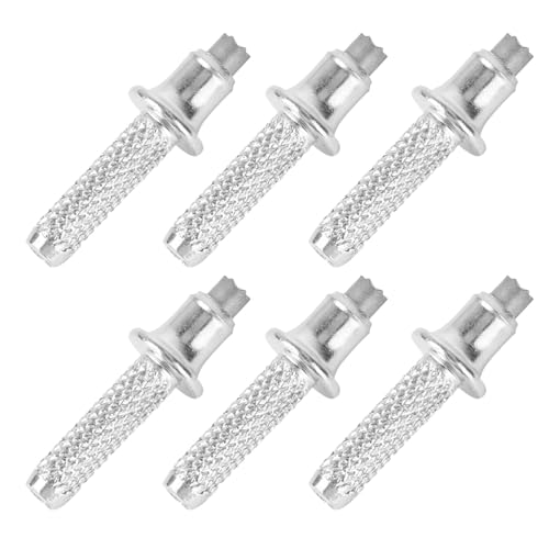 Samuliy Puntas para bastón – 6 puntas de bastón de acero de tungsteno, accesorios para bastón de senderismo, agarre fuerte, puntas de botas de senderismo para escalada de montaña
