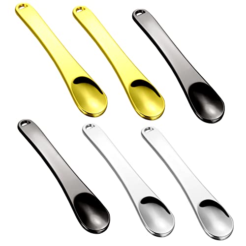 FRCOLOR 6 in 1 Skincare Tools Makeup Spatula Facial Mask Spoon Cream Mixing Spatula Reusable Comfortable to Hold for Routine