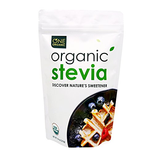 ONE ORGANIC Stevia Powder - USDA Certified Organic (125g) - Pure stevia powder