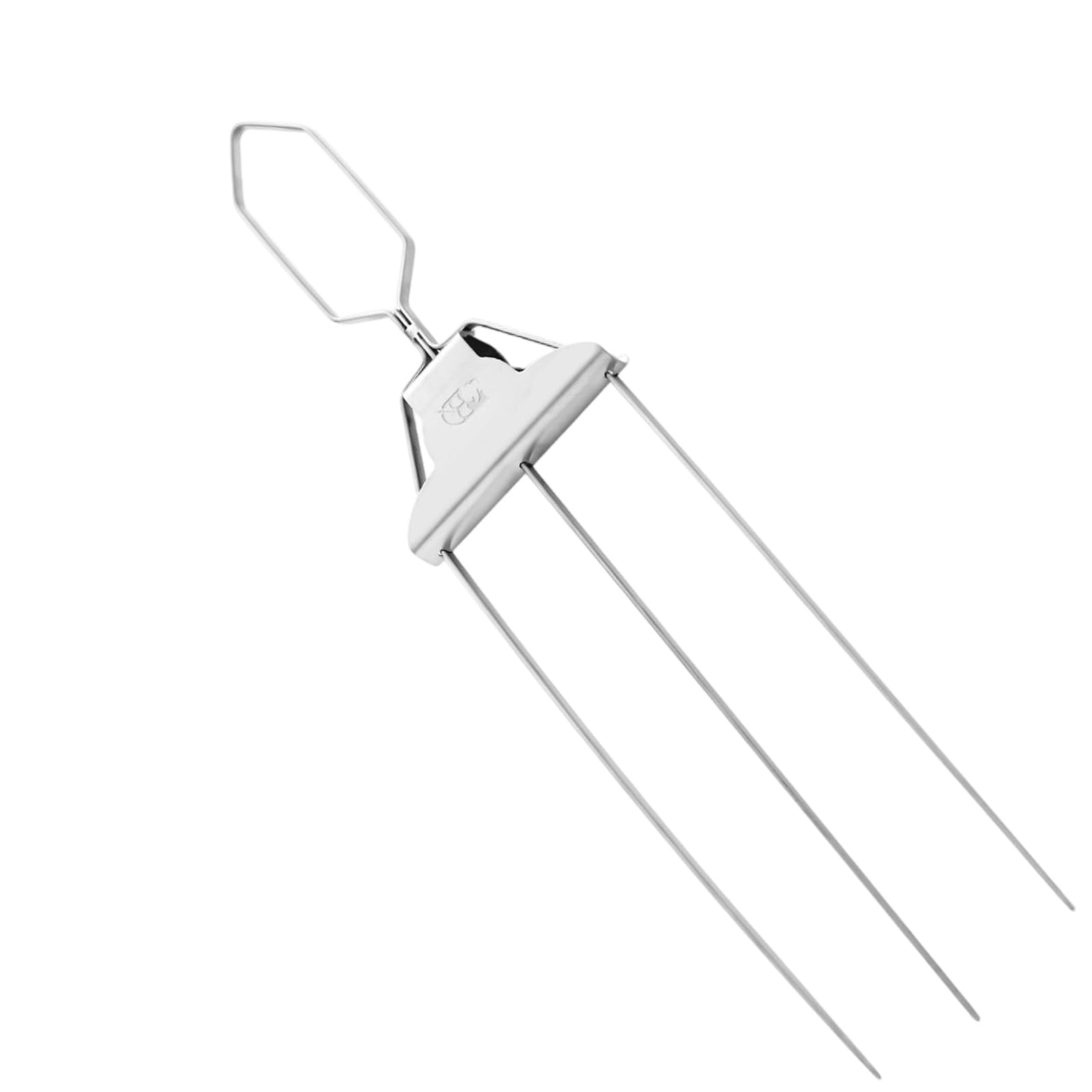 Tsophreniq Duty Nonrust Steel 3 Prongs BBQ Skewers Set Includes Silicone Basting Brush and Fabric Sleeve for Easy Transport Rustless Skewers