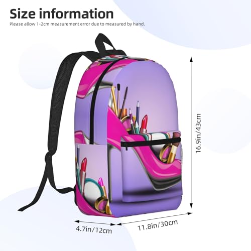 Sac à dos d'affaires imprimé pour ordinateur portable 17" noir - 4