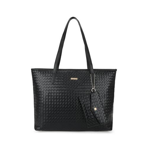 Fastrack Textured Oversized Structured Tote Bag For Women, Girls ...