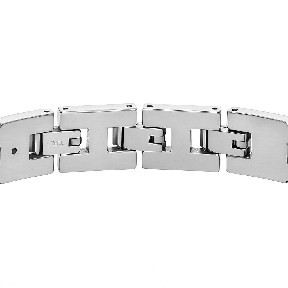 Fossil Heritage Herrenarmband aus Edelstahl mit Karabinerverschluss oder Faltschließe