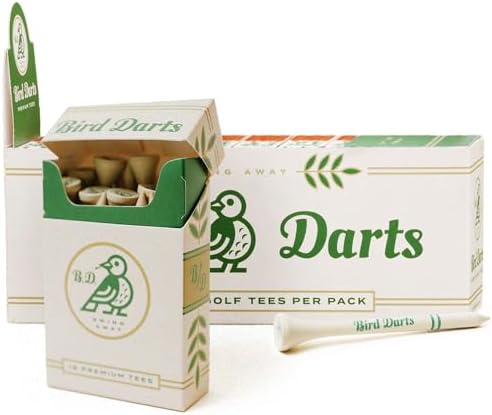 Premium Bamboo Wood Golf Tees, 18/72/180 Units (Packs of 18), 2 ¾...