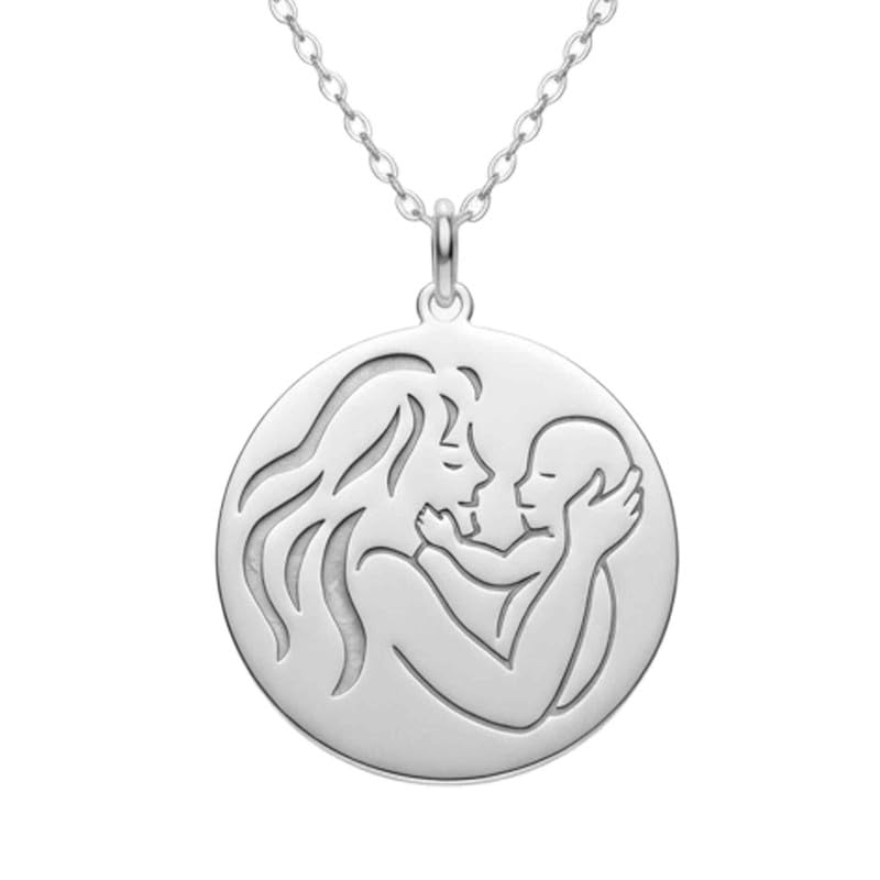 Collana piccola mamma e figlio in argento sterling 925 |WW_NLC_02794