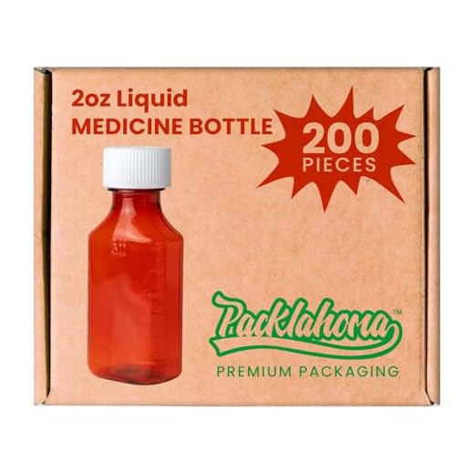 Packlahoma Amber Plastic Medicine Bottles
