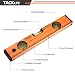 Tacklife MT-L03 Torpedo - Nivel de burbuja con tira magnética y triple...