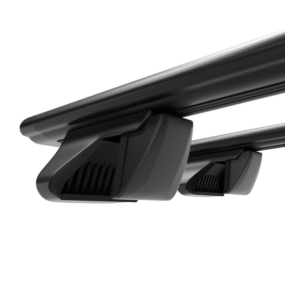 Mossa Barras de Techo ALU aptas para Dacia Lodgy 2012-2022 Negro DA | Furgoneta - railing integrado