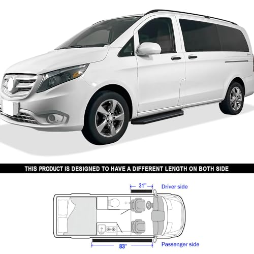 Estribos laterales aluminio APS para Van Mercedes-Benz Metris miniatura 6