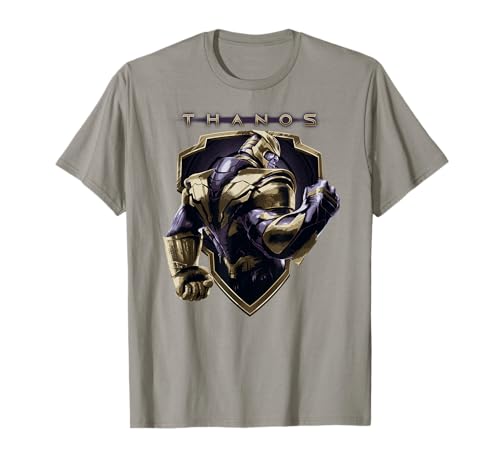 T-shirt Marvel Avengers Thanos avec son bouclier imprimé geek