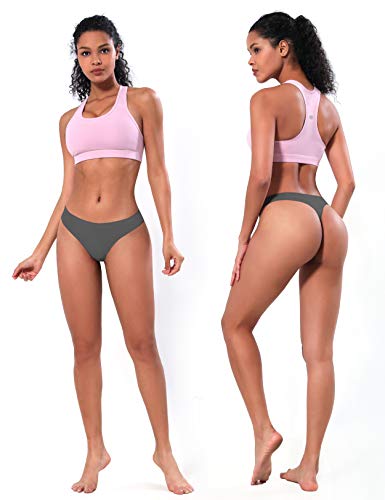 BUBBLELIME XS-XL Sport Thongs Panties_SET15 M_3 Pack Darkgray_Bonded