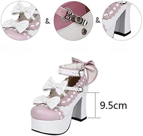 Amazon | [cnstone] ロリータ 靴 9.5cmヒール 厚底 パンプス ゴシック