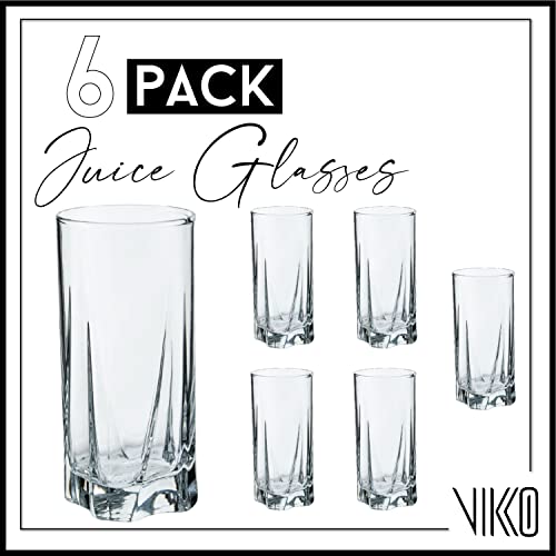 Vikko Drinking Glasses, 12 Oz Drinking Glasses Set Of 6, Crystal Clear Glass Cups For Water Or Juice, Highball Glass Tumbler & Water Glasses For Drinking… #TOP1