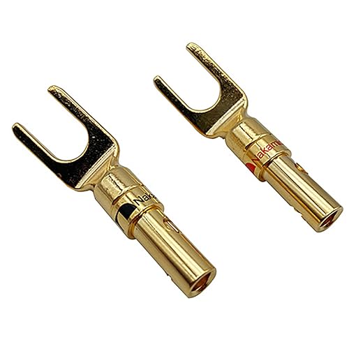 4PCS Conectores Banana Dorados para Altavoces miniatura 5