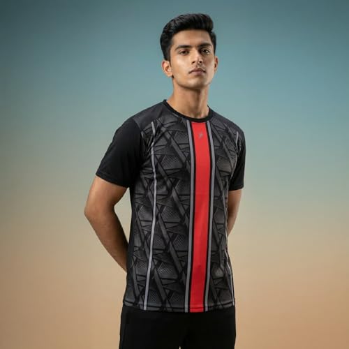 Image of YOURJERSEY Custom Sports Jersey for Men Personalised Cricket /Football /Badminton T-Shirt Customise Name, Dry-Fit Fabric Sizes 2Y-4XL Custom T-Shirt