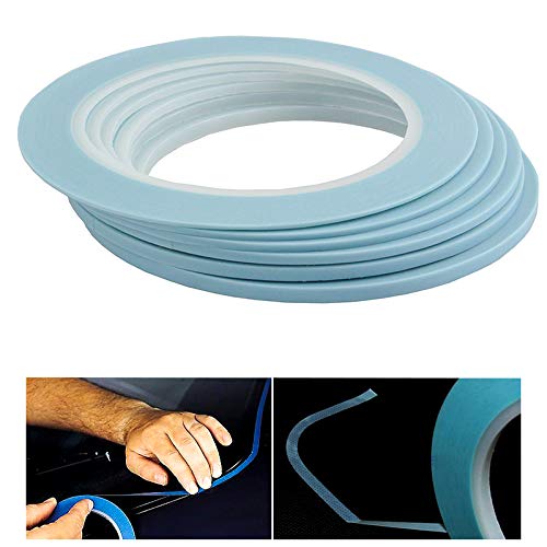 High-Temp Vinyl Fine Line Fineline Masking Tape Automotive Curves Car Auto Paint 2Mm X 33M/Roll 5Pcs #TOP6