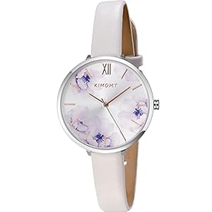 KIMOMT Damenuhren Lederband Luxus Quarzuhren wasserdichte Mode Kreative Armbanduhr für Damen Mädchen Damen