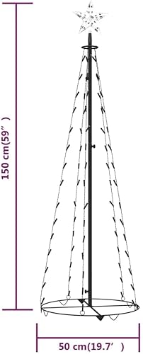 Miniatura 7 de Árbol de Navidad con forma de cono de Navidad frío, árbol de Navidad artificial, árbol de Navidad con Luces, árbol de Navidad, arbolitos de Navidad,