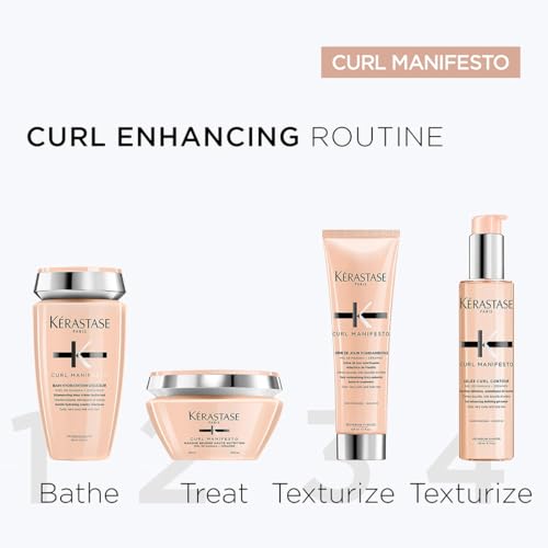 Image of Kerastase Curl Manifesto Hair Mask for Curly, Wavy Hair 200ml | Hydrating Hair Mask for Curly & Wavy Hair | Reduces frizz| Infused with Manuka Honey, Glycerin & Ceramide