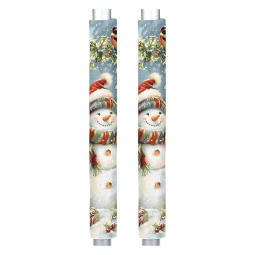 Christmas Refrigerator Door Handle Covers Set of 2 Non-Slip Washable