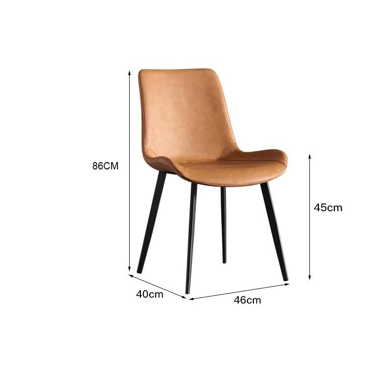 Lounge-Sessel Italienischer Esszimmerstuhl, Leichter Luxus-Minimalist-Stuhl, Haushaltsmetall, einfacher Rückenlehnenstuhl, Esszimmerstühle