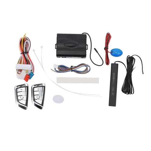 Système d'alarme de voiture DC 12V Fafeicy avec entrée sans clé PKE pour protection du véhicule
