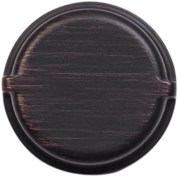 Pipeline Collection Knob 1-1/4 Inch Diameter Vintage Bronze Finish (10 Pack)