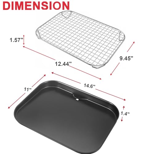 GLOWYE Griddle Plate and Rack for Ninja Woodfire Outdoor Grills OG700 Series, Non-Stick Flat Top Griddle Plate for Ninja XSKGRDPLT Woodfire OG701 OG751 Accessories, Insert by GLOWYE - Used condition - Image 2